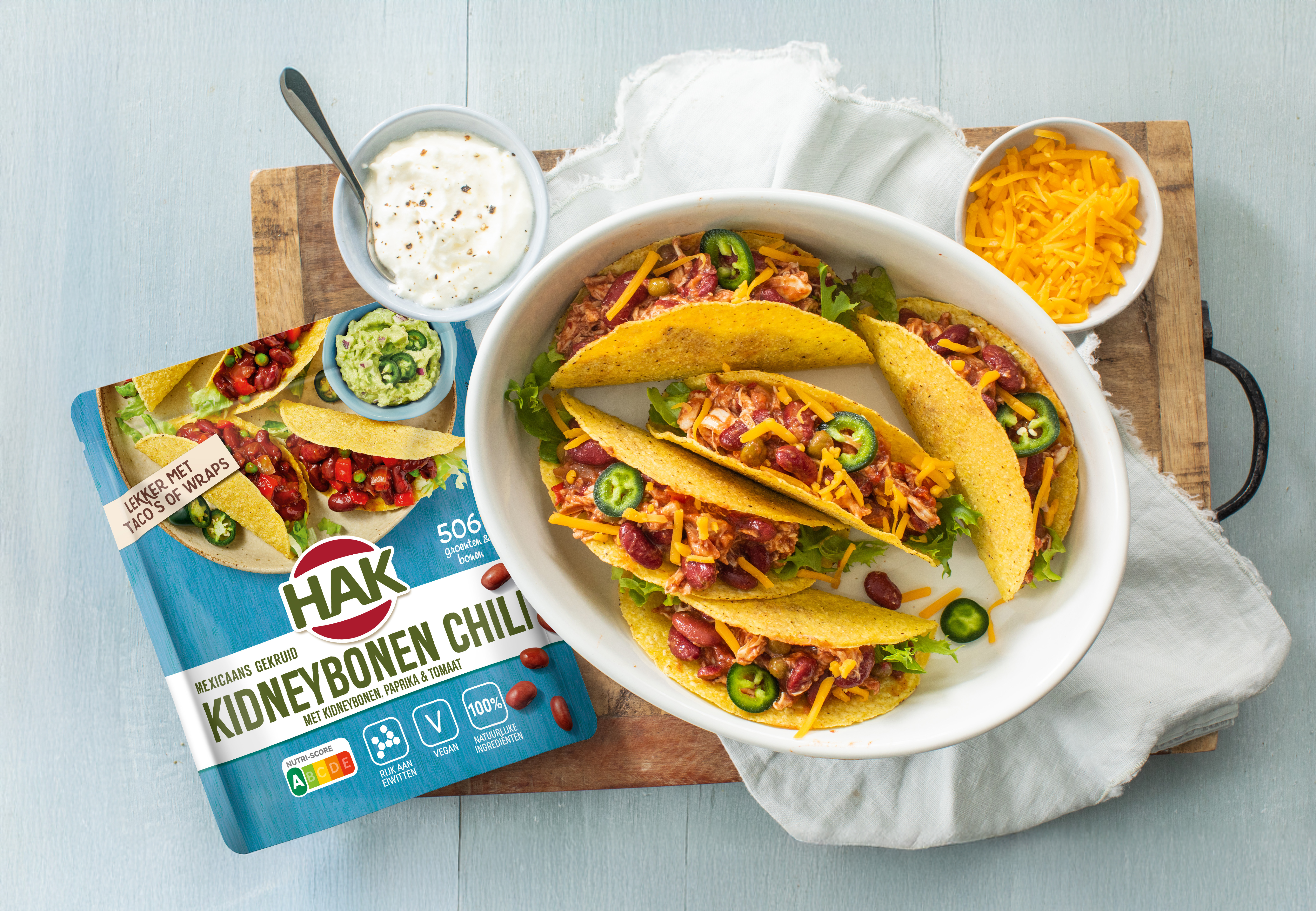 HAK Tacos Kidneybonen chili