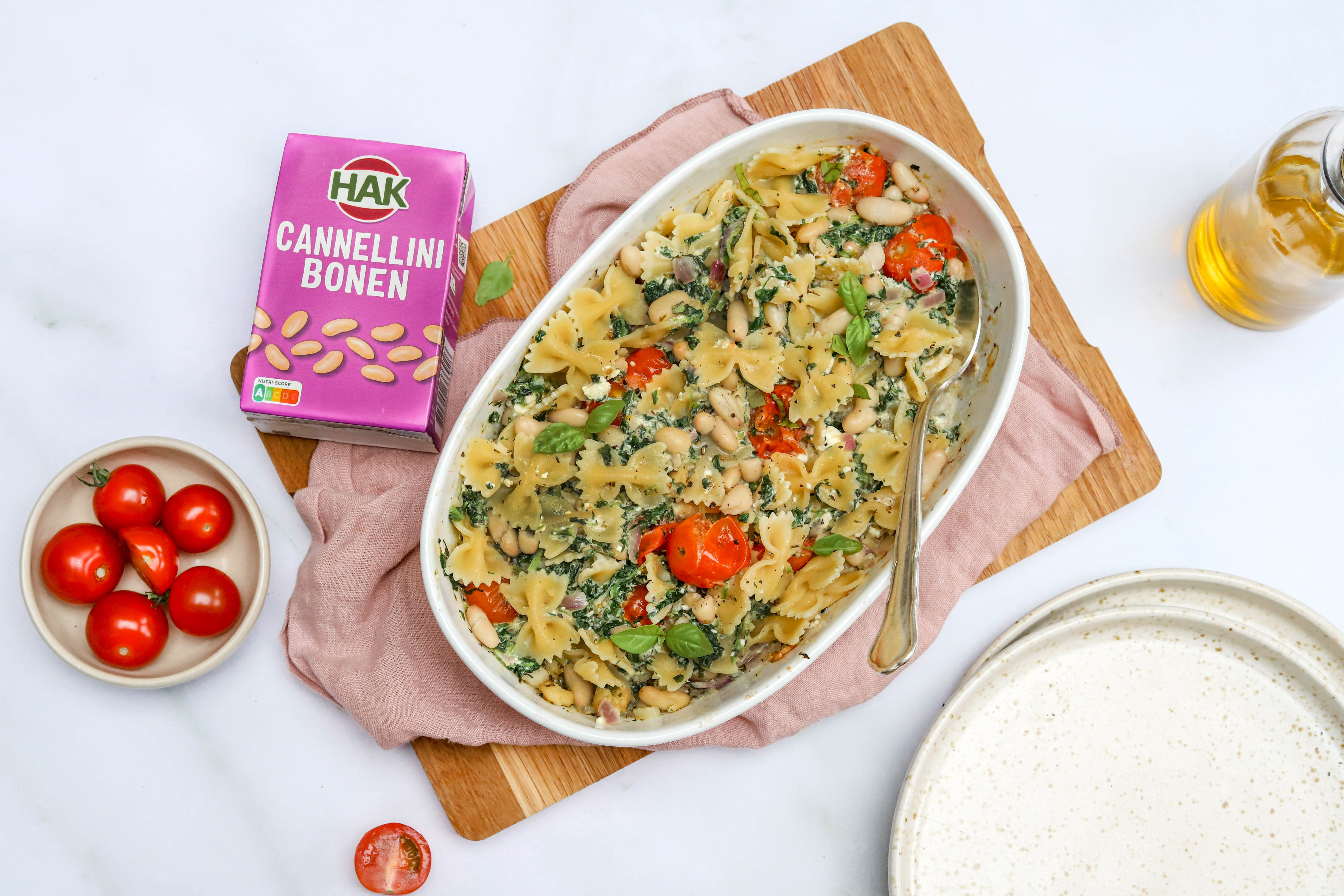 BZ pasta liggend met product